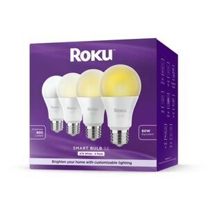 Roku Smart Bulb SE (White) 4-Pack Adjustable Brightness/Temperature +++